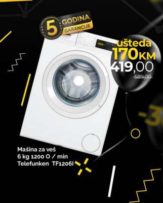 Mašina za veš Telefunken TF1206I