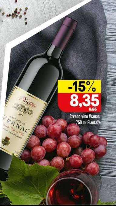 Crveno vino Vranac