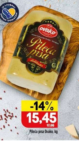 Pileća prsa Ovako, kg