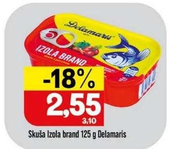 Skuša Izola brand 125 g, Delamaris