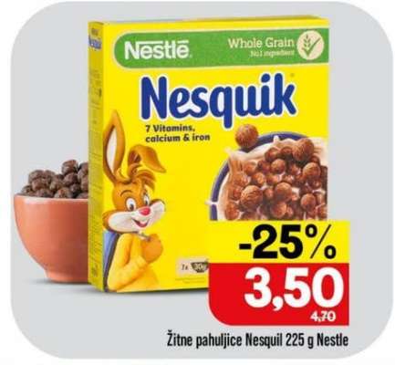 Žitne pahuljice Nesquik 225 g Nestle