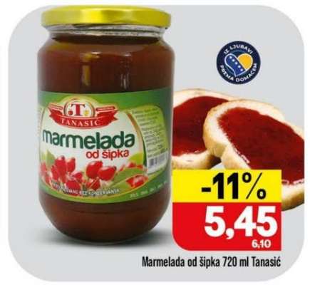 Marmelada od šipka 720 ml Tanašić