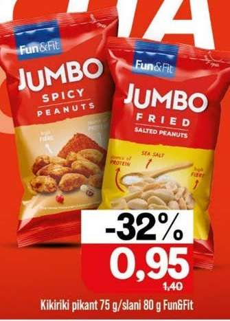 Kikiriki pikant 75 g/slani 80 g Fun&Fit