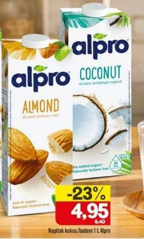 Napitak kokos/badem 1 L Alpro