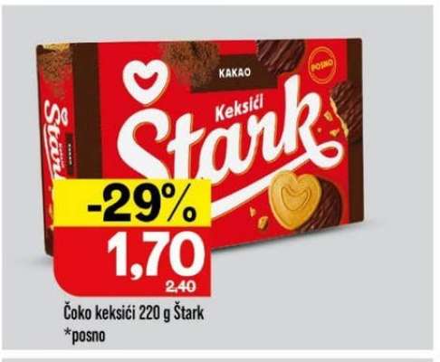 Čoko keksići 220 g, Štark