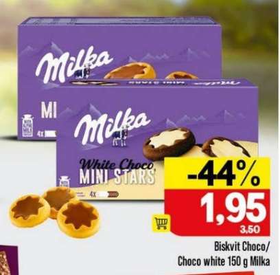 Biskvit Choco/Choco white 150 g Milka