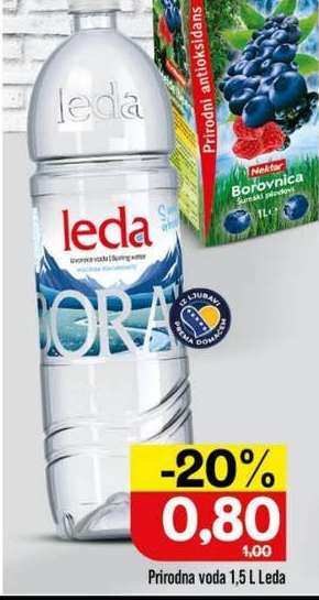Prirodna voda 1,5 L Leda