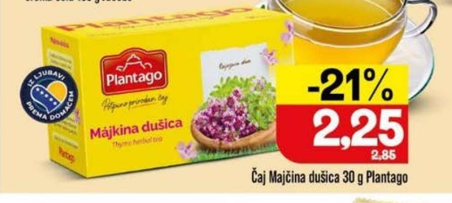 Čaj Majčina dušica 30 g Plantago
