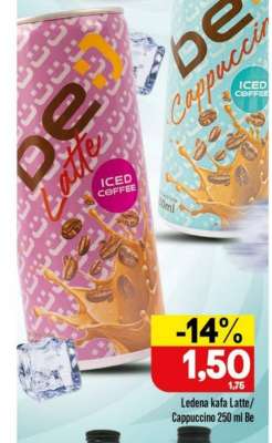 Ledena kafa Latte/Cappuccino 250 ml Be
