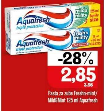 Pasta za zube Freshn-mint/Mild&Mint 125 ml Aquafresh