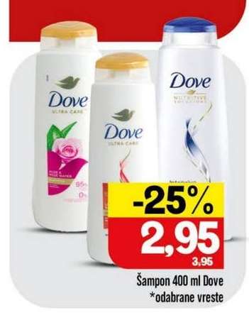 Šampon 400 ml Dove