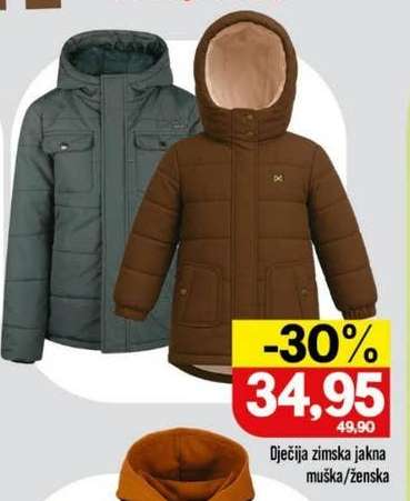 Dječija zimska jakna muška/ženska