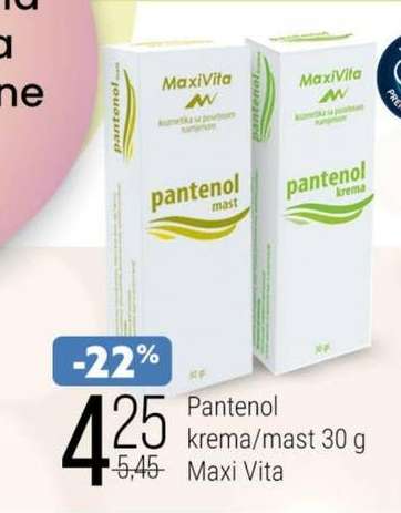Pantenol krema/mast 30 g Maxi Vita