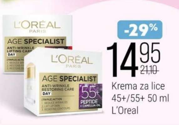Krema za lice 45+/55+ 50 ml L'Oreal