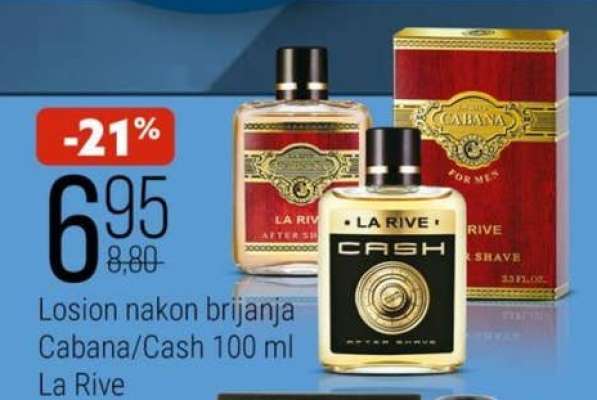 Losion nakon brijanja Cabana/Cash 100 ml La Rive