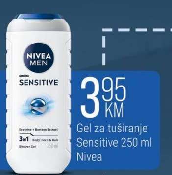 Gel za tuširanje Sensitive 250 ml Nivea