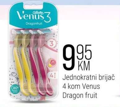 Jednokratni brijač 4 kom Venus Dragon fruit