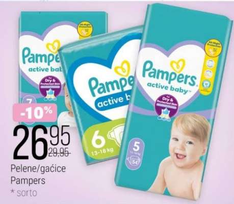 PELENЕ, GAĆICE Pampers