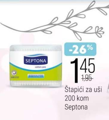 Štapići za uši 200 kom Septona