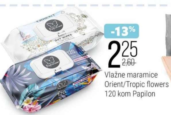 Vlažne maramice orient/tropic flowers