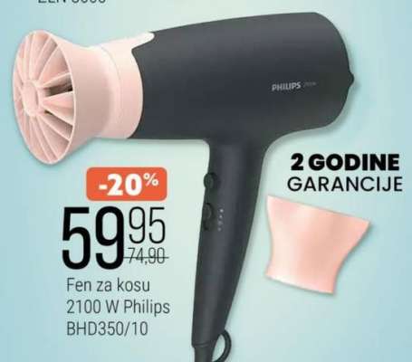 Fen za kosu 2100 W Philips BHD350/10