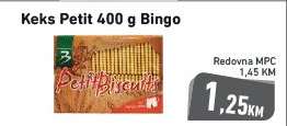 Keks Petit 400 g, Bingo