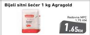 Bijeli sitni šećer 1 kg Agragold