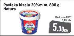 Pavlaka kisela 20%m.m. 800 g Natura