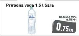 Prirodna voda 1,5 l Sara