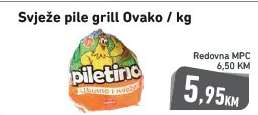 Svježe pile grill Ovako / kg