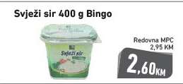 Svježi sir 400 g, Bingo