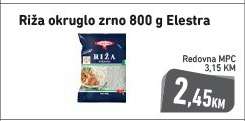 Riža okruglo zrno 800 g Elestra