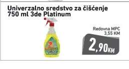 Univerzalno sredstvo za čišćenje 750 ml 3de Platinum