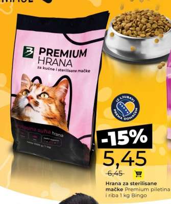 Hrana za sterilizane mačke