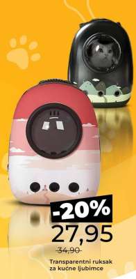 Transparentni ruksak za kućne ljubimce