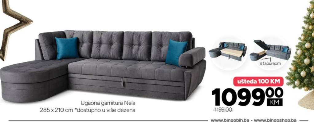 Ugaona garnitura Nela