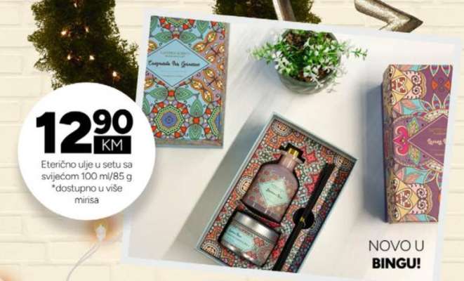 Eterično ulje u setu sa svijećom