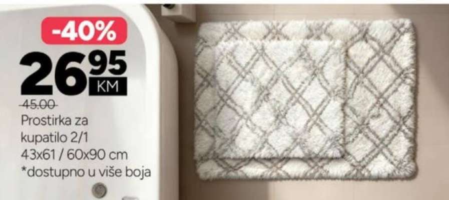 Prostirka za kupatilo 2/1