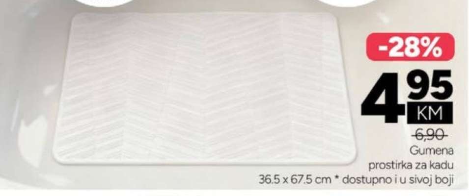 Gumena prostirka za kadu