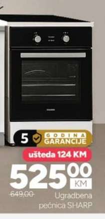 Ugradbena pećnica SHARP