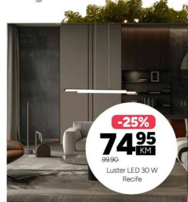 Luster LED 30 W Recife