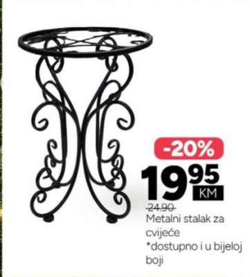 Metalni stalak za cvijeće