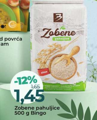 Zobene pahuljice 500 g Bingo