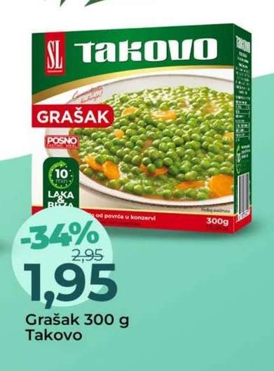 Grašak 300 g Takovo