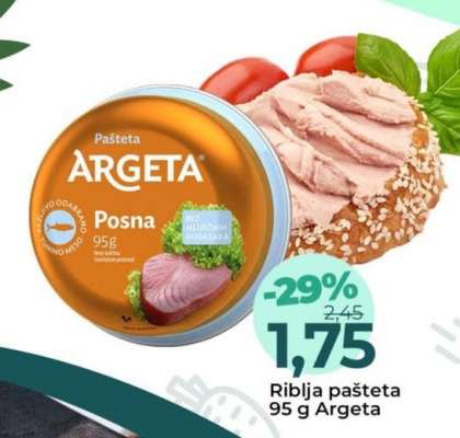 Riblja pašteta 95 g Argeta