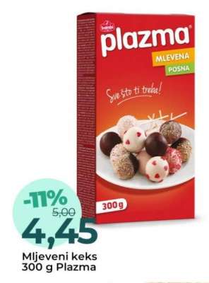 Mljeveni keks 300 g Plazma