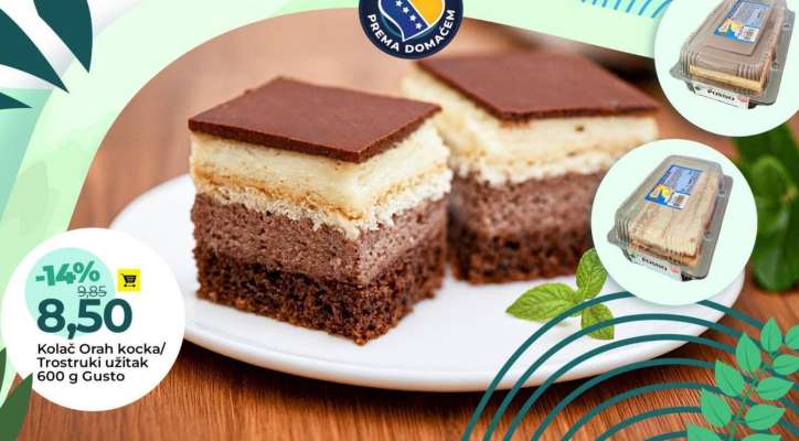 Kolač Orah kocka/Trostruki užitak