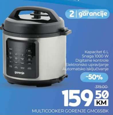 MULTICOOKER GORENJE GMC65BK