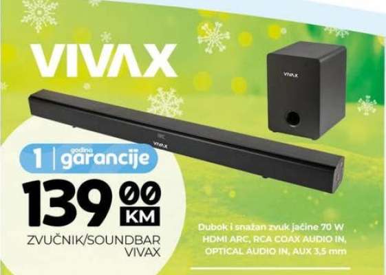 ZVUČNIK/SOUNDBAR VIVAX