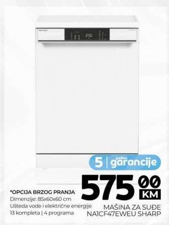 MAŠINA ZA SUĐE NAICF47WEU SHARP